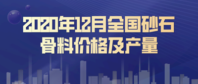 稳中有升，局部震荡——2020年12月全国砂石骨料价格及产量